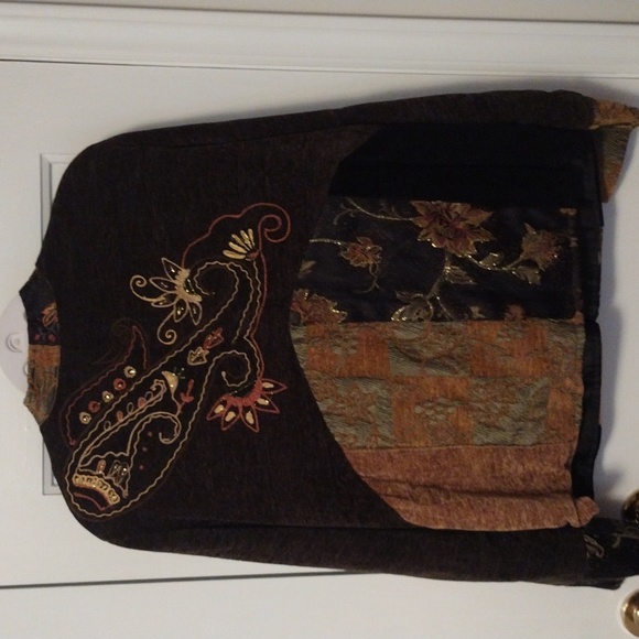 Indigo Moon Tapestry Jacket,Large - Picture 2 of 6